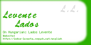 levente lados business card